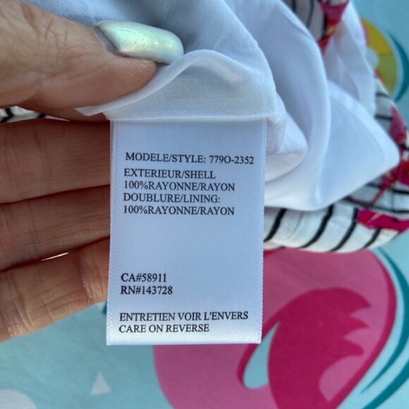 Tribal Femme Fully Lined Sleeveless Rayon Dress with Pink Flowers. NWOT - Picture 9 of 15